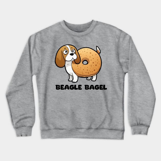 Beagle Bagel Crewneck Sweatshirt by TheUnknown93